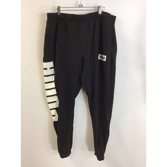 Puma Other - Puma Black Jogger Women's Tapered Leg Size XL Logo with Pockets 🤍
